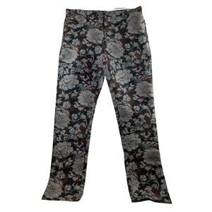 Forever 21 Mens Multicolor Floral Print Pants Mens 32x31 Regular Slim Fit NWT